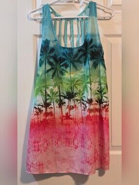 4/$25 Deal! OP Palm Tree Strappy Tank Top